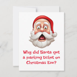 Cartes Pour Fêtes Annuelles Père Noël Blagues