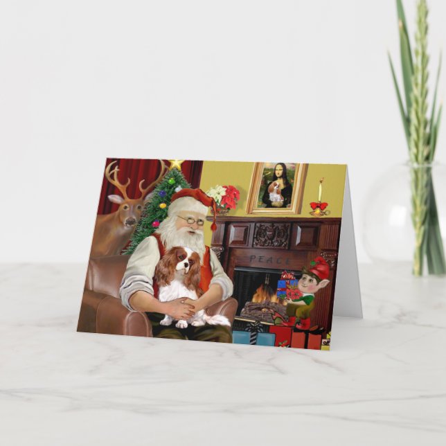 Cartes Pour Fêtes Annuelles Père Noël Blenheim Cavalier (Devant)