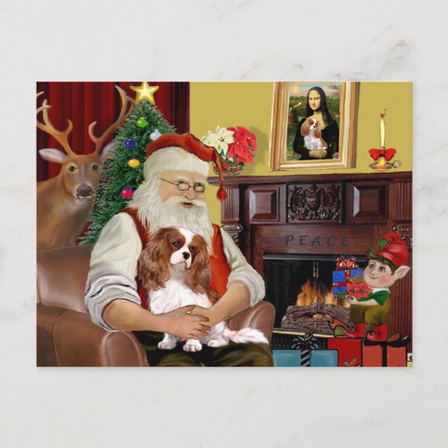 Cartes Pour Fêtes Annuelles Père Noël Blenheim Cavalier (Devant)