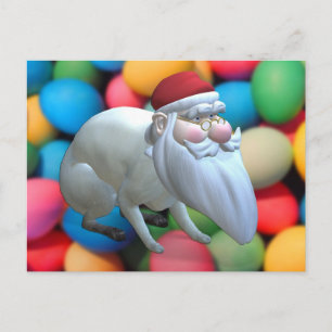 Cartes Pour Fêtes Annuelles père Noël Bunny