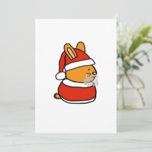 Cartes Pour Fêtes Annuelles Père Noël Bunny Vieux   Cadeau lapin mignon lapin
