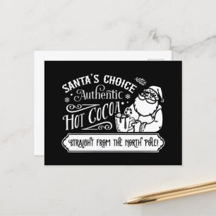 Cartes Pour Fêtes Annuelles Père Noël Choice cacao chaud