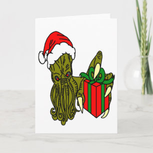 Cartes Pour Fêtes Annuelles Père Noël Cthulhu