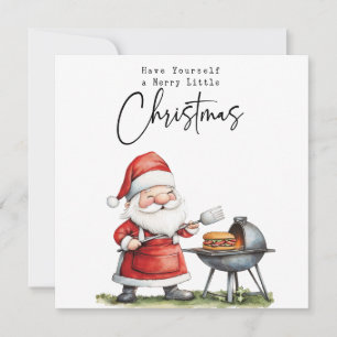 Cartes Pour Fêtes Annuelles Père Noël Cuisine Barbecue pour Noël
