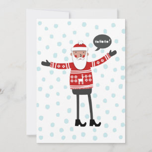 Cartes Pour Fêtes Annuelles Père Noël dans Skinny Jeans