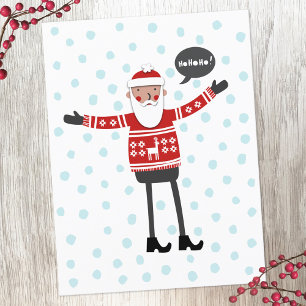 Cartes Pour Fêtes Annuelles Père Noël dans Skinny Jeans