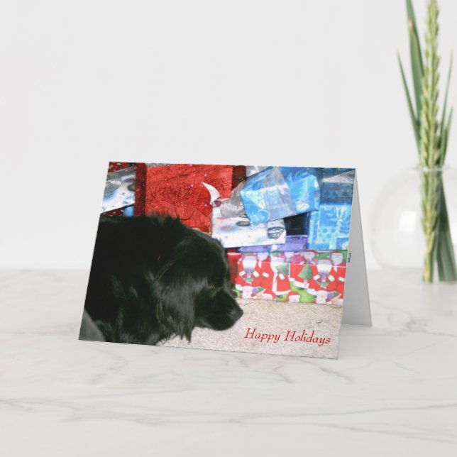 Cartes Pour Fêtes Annuelles Père Noël de attente (Devant)