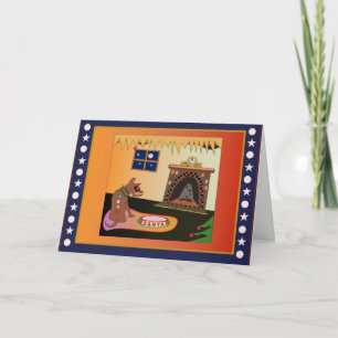 Cartes Pour Fêtes Annuelles Père Noël de attente