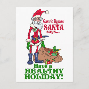 Cartes Pour Fêtes Annuelles Père Noël de contournement gastrique