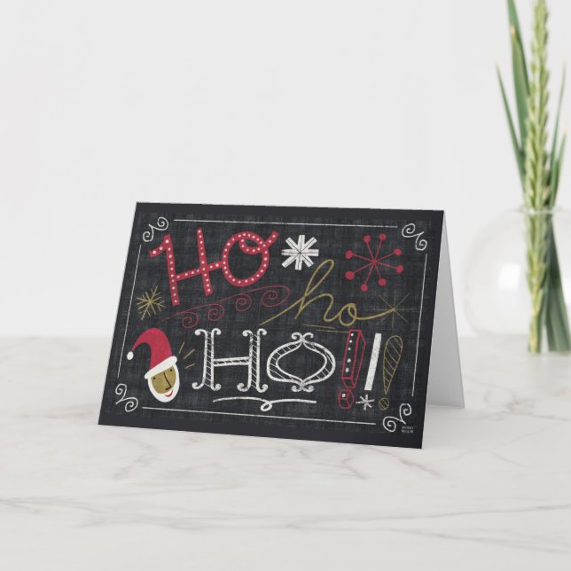 Cartes Pour Fêtes Annuelles Père Noël de Noël bizarre (Devant)