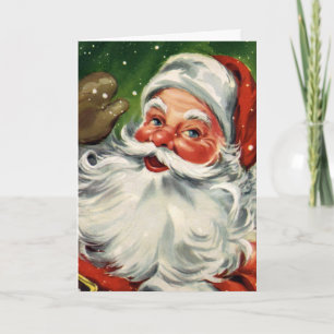 Cartes Pour Fêtes Annuelles "Père Noël de Noël traditionnel"