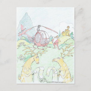 Cartes Pour Fêtes Annuelles père Noël de nouveau Rudolf.