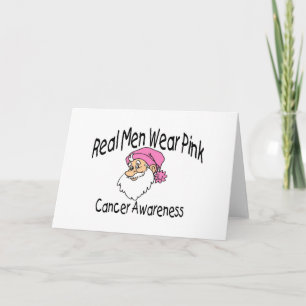 Cartes Pour Fêtes Annuelles Père Noël de sensibilisation au cancer