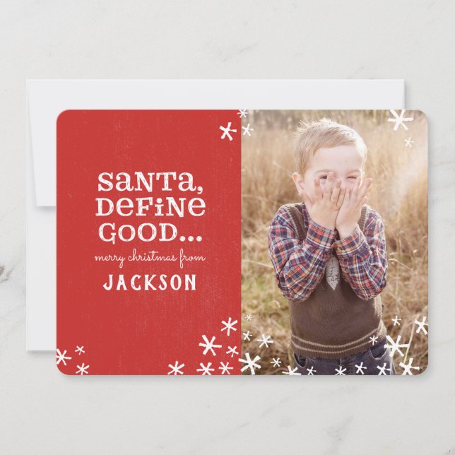 Cartes Pour Fêtes Annuelles père Noël, DÉFINISSEZ BIEN (Devant)