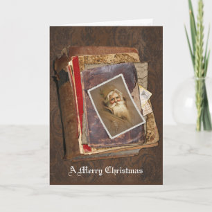 Cartes Pour Fêtes Annuelles Père Noël du Vieux Monde, un joyeux Noël