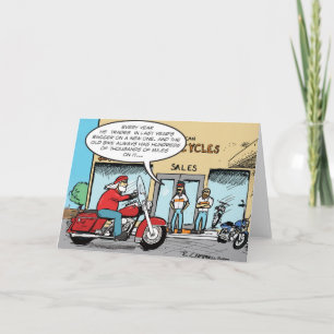 Cartes Pour Fêtes Annuelles père Noël échange annuel de vélos