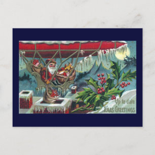 Cartes Pour Fêtes Annuelles Père Noël Effectue Des Livraisons À Partir De Diri