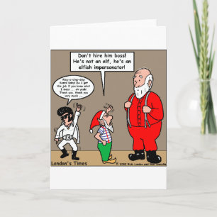 Cartes Pour Fêtes Annuelles Père Noël & Elfes Imitateurs Cadeaux Drôles & T-Sh