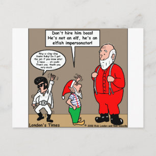 Cartes Pour Fêtes Annuelles Père Noël & Elfes Imitateurs Cadeaux Drôles & T-Sh