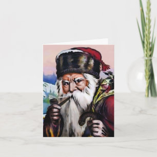 Cartes Pour Fêtes Annuelles Père Noël en colère
