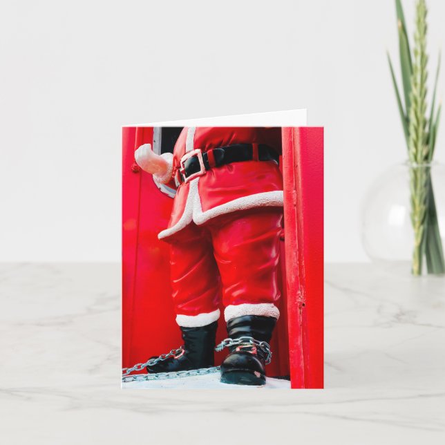 Cartes Pour Fêtes Annuelles Père Noël en difficulté? (Devant)