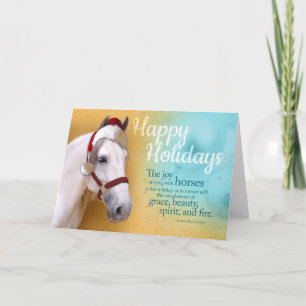 Cartes Pour Fêtes Annuelles Père Noël équin