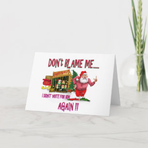 Cartes Pour Fêtes Annuelles Père Noël est dans la plaisanterie 2012 d'élection