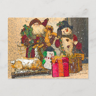 CARTES POUR FÊTES ANNUELLES PÈRE NOËL ET AMIS