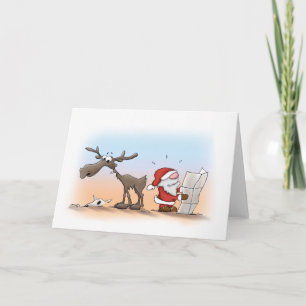 Cartes Pour Fêtes Annuelles père Noël et Eric : Tout terrain