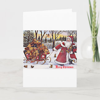 Cartes Pour Fêtes Annuelles Père Noël et jouets