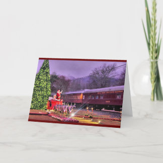 Cartes Pour Fêtes Annuelles Père Noël et l'Express polaire