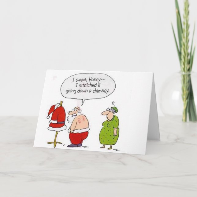 Cartes Pour Fêtes Annuelles Père Noël et Mme Claus (Devant)