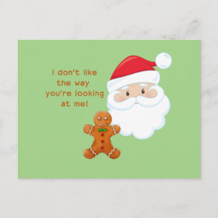Cartes Pour Fêtes Annuelles Père Noël et pain d'épice