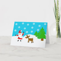 père Noël et rudolph