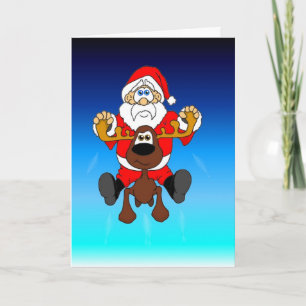 Cartes Pour Fêtes Annuelles père Noël et Smooshy