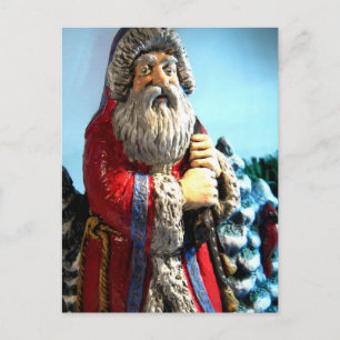 Cartes Pour Fêtes Annuelles Père Noël forestière