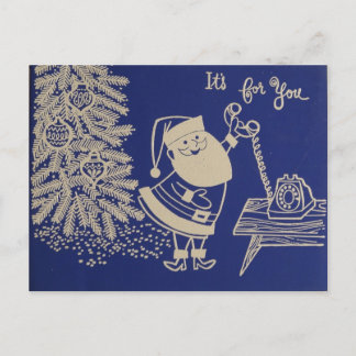 Cartes Pour Fêtes Annuelles Père Noël gai