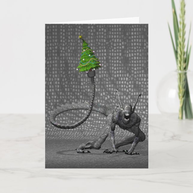 Cartes Pour Fêtes Annuelles Père Noël galactique (Devant)