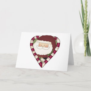 Cartes Pour Fêtes Annuelles Père Noël Heart Holiday Tshirts et cadeaux