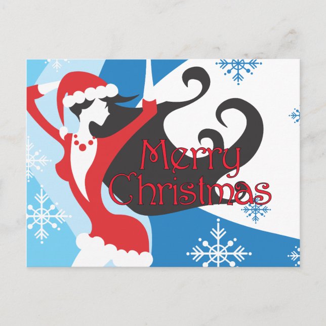 Cartes Pour Fêtes Annuelles Père Noël Helper - Joyeux Noël (Devant)