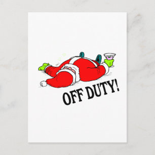 Cartes Pour Fêtes Annuelles Père Noël ivre