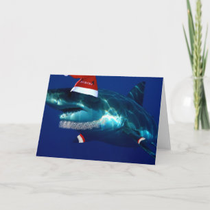Cartes Pour Fêtes Annuelles père Noël Jaws