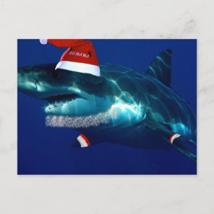Cartes Pour Fêtes Annuelles père Noël Jaws