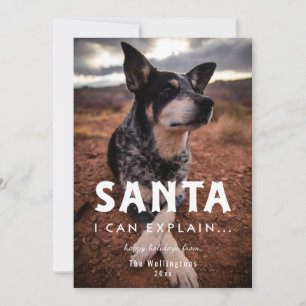 Cartes Pour Fêtes Annuelles père Noël Je Peux Expliquer Vacances Humour Animau