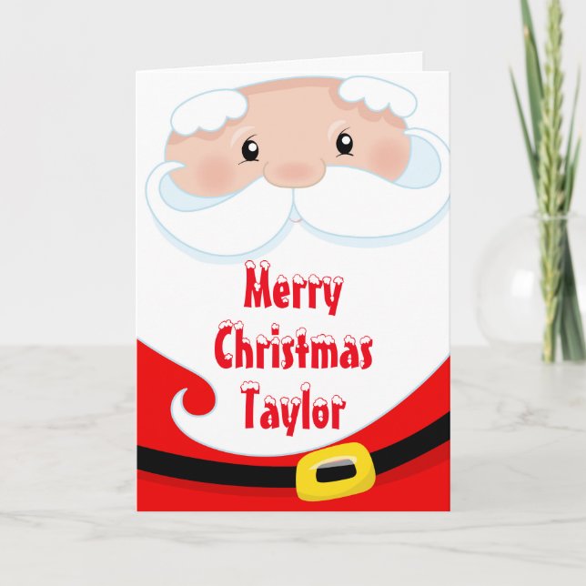 Cartes Pour Fêtes Annuelles Père Noël Joyeux Noël (Devant)