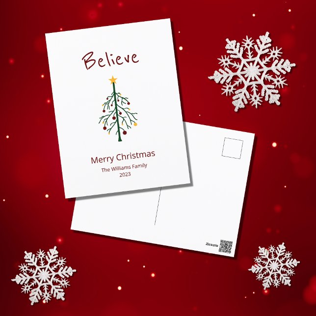 Cartes Pour Fêtes Annuelles Père Noël, l'arbre de Noël (Créateur téléchargé)