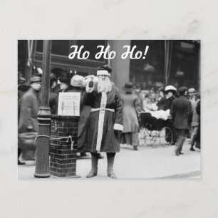 Cartes Pour Fêtes Annuelles Père Noël maigre, début des années 1900