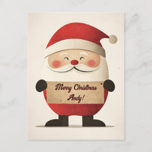 Cartes Pour Fêtes Annuelles Père Noël Message privé