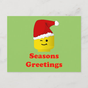 Cartes Pour Fêtes Annuelles Père Noël Minifig Joyeuses Fêtes