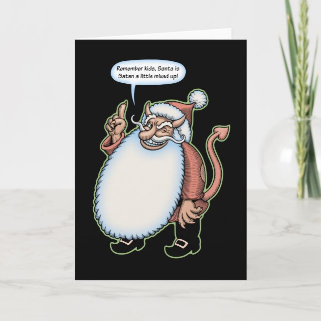 Cartes Pour Fêtes Annuelles Père Noël mixte (Devant)